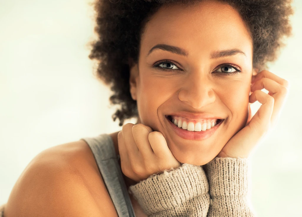 close up image of smiling woman